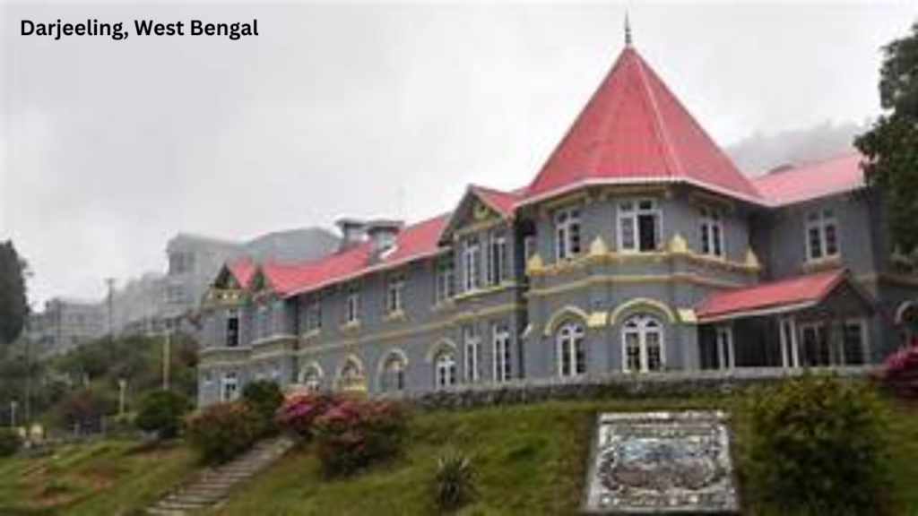 "Scenic view of lush tea plantations in Darjeeling, a budget-friendly honeymoon PLACES in India."