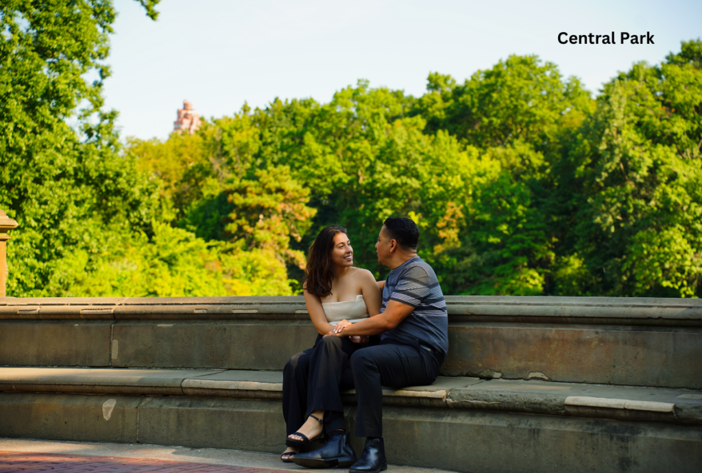 "Lush greenery and winding paths of Central Park, a must-see among places to visit in New York City, perfect for a peaceful stroll."

