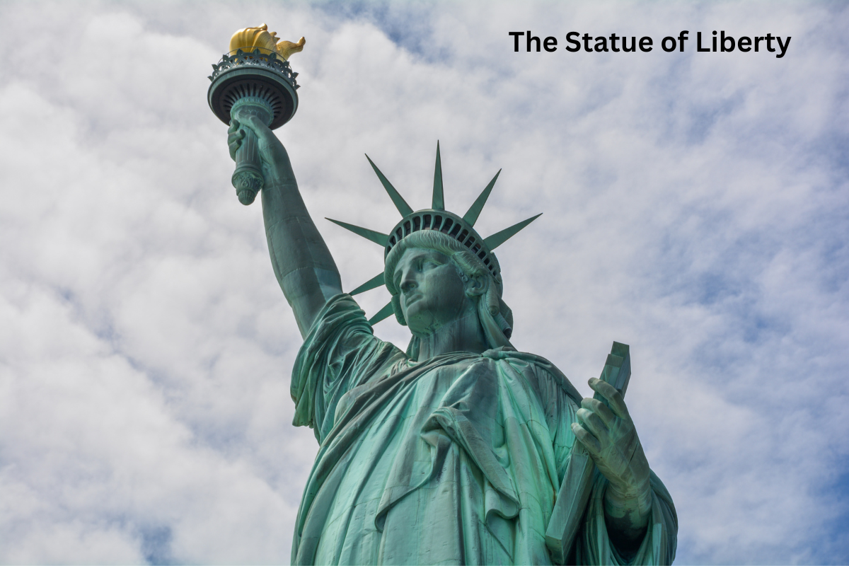 "Iconic Statue of Liberty against a clear sky, one of the top places to visit in New York City, welcoming visitors from Liberty Island."