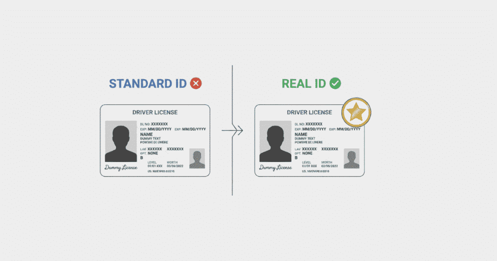Real ID vs Non-Real ID comparison