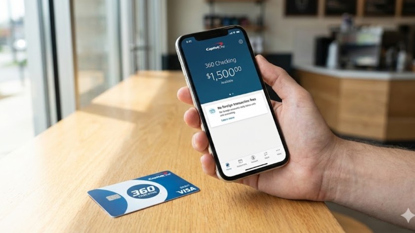 Capital One 360 Checking (The Modern Choice): no foreign transaction fee debit cards
