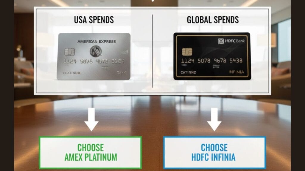 Amex Platinum vs. HDFC Infinia, follow this logic: